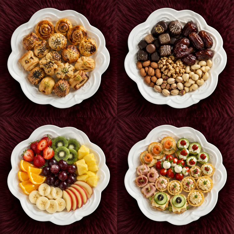 دیس چینی گرد گل رز