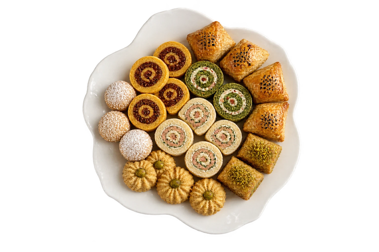 دیس چینی گرد گل رز